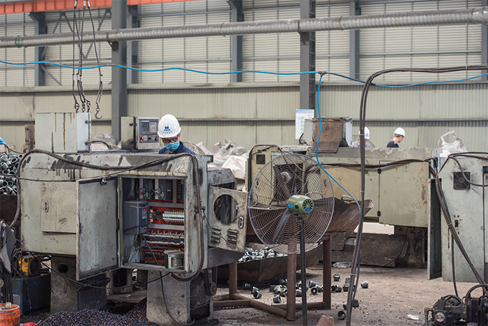 哈密网架配件-锥头加工车间